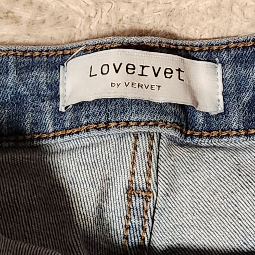 Lovervet by Vervet  Womens Sz 30 Jeans Distressed Hi Rise Ankle Straight Stretch - Picture 7 of 9